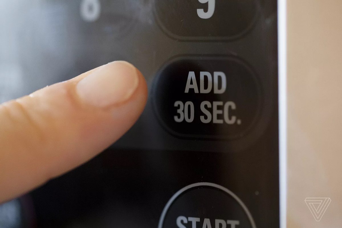I usually take December off for Button of the Month — but it’s been a weird year, so enjoy one last button: the “add 30 seconds” button on a microwave, which adds just a bit of wiggle room to our cold, digital lives.  https://www.theverge.com/22174945/microwave-30-second-button-digital-analog-cooking-food-design?utm_campaign=theverge&utm_content=chorus&utm_medium=social&utm_source=twitter
