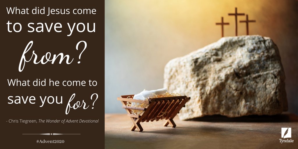 TyndaleHouse's tweet image. "What did Jesus come to save you from? What did he come to save you for?" - @catiegreen, The Wonder of Advent Devotional

Read more in today's devo 👉 bit.ly/3pgHZ0A
Find all Advent devos at our online #AdventCalendar: bit.ly/3hcdF4j 📆🎄⭐#Advent2020