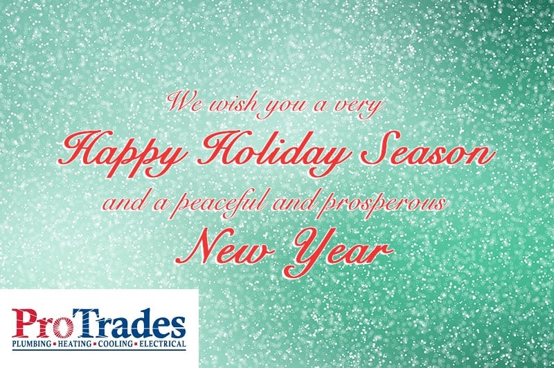 ProTradesMech's tweet image. Holiday Wishes from all the Staff at Pro Trades