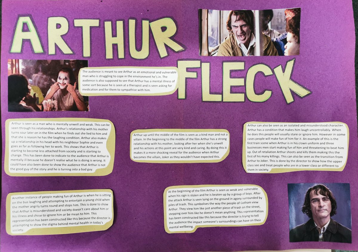MsMackinnon's tweet photo. Shout out to my amazing Higher Media class who worked away like troopers on the last day of term to finish these fantastic posters lookinging at Representations in Joker!

What a bunch of super stars!! 🏅🏆😁🦸‍♀️🦸 https://t.co/OkJDWvzmj6