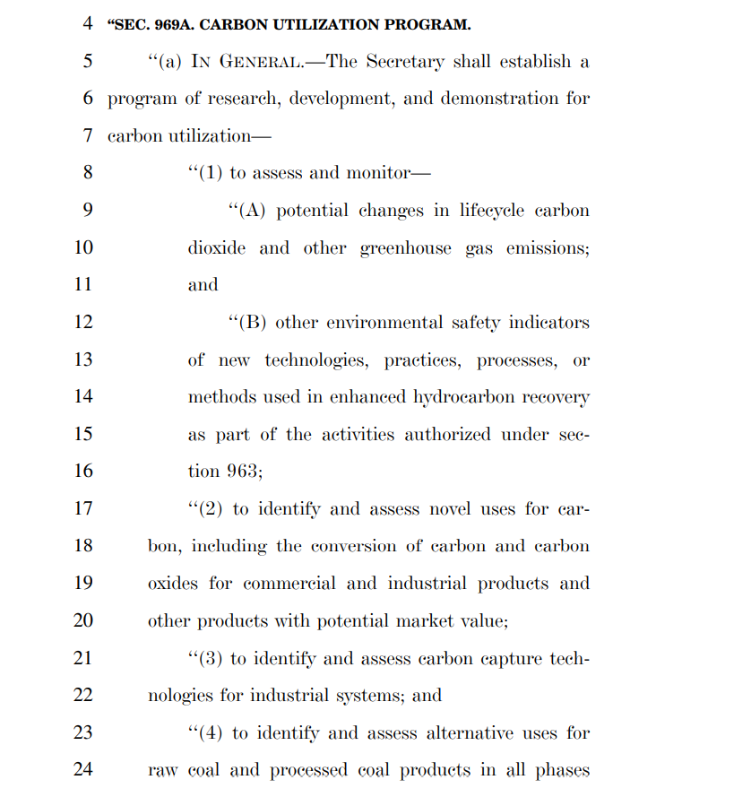 Carbon Utilization Program (a think tank, apparently):$54 million to $59.4 million a year