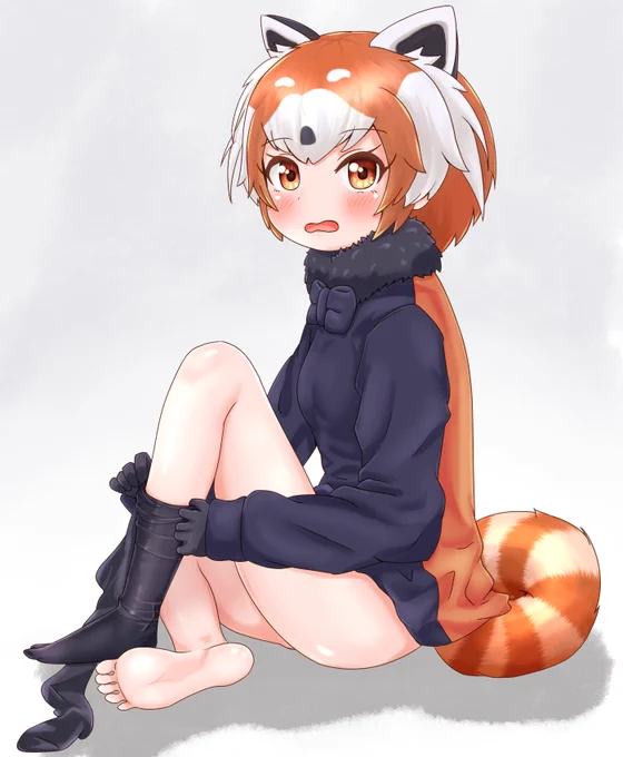 お着替え中のレッパンちゃん#けものフレンズ 