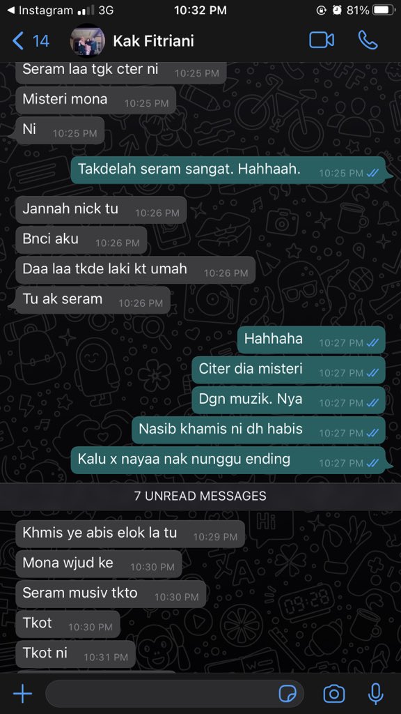 sephia_my's tweet photo. Member seram tengok #MisteriMona Hahahah! Aku pun seram acah je x seram. 🤣 @jannanick95 https://t.co/5aW2hhghyX