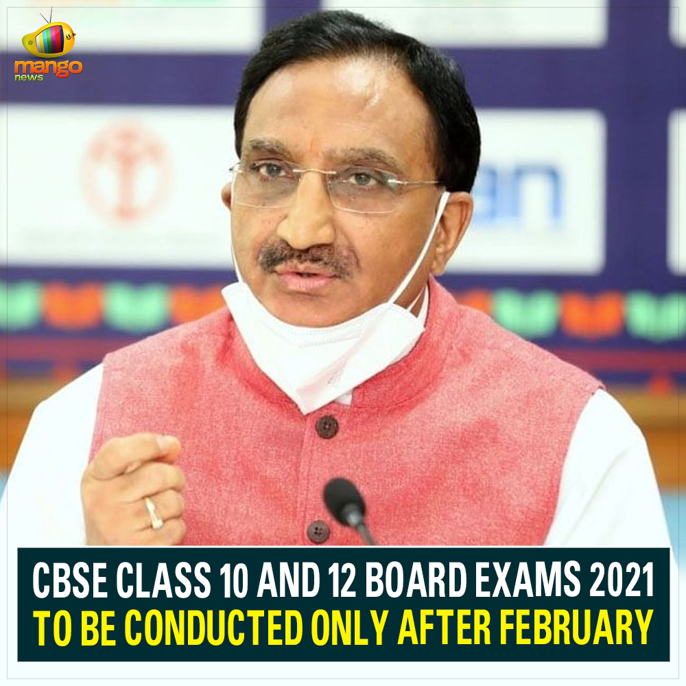 Delhi: Union Minister of Education Dr Ramesh Pokhriyal on Tuesday, announced that the CBSE Board Exams 2021 of Classes 10 and 12 will not be conducted in January and February given the COVID-19 pandemic

#UnionMinister #RameshPokhriyal #CBSE #CBSEExams2021 #CoronaVirus #MangoNews