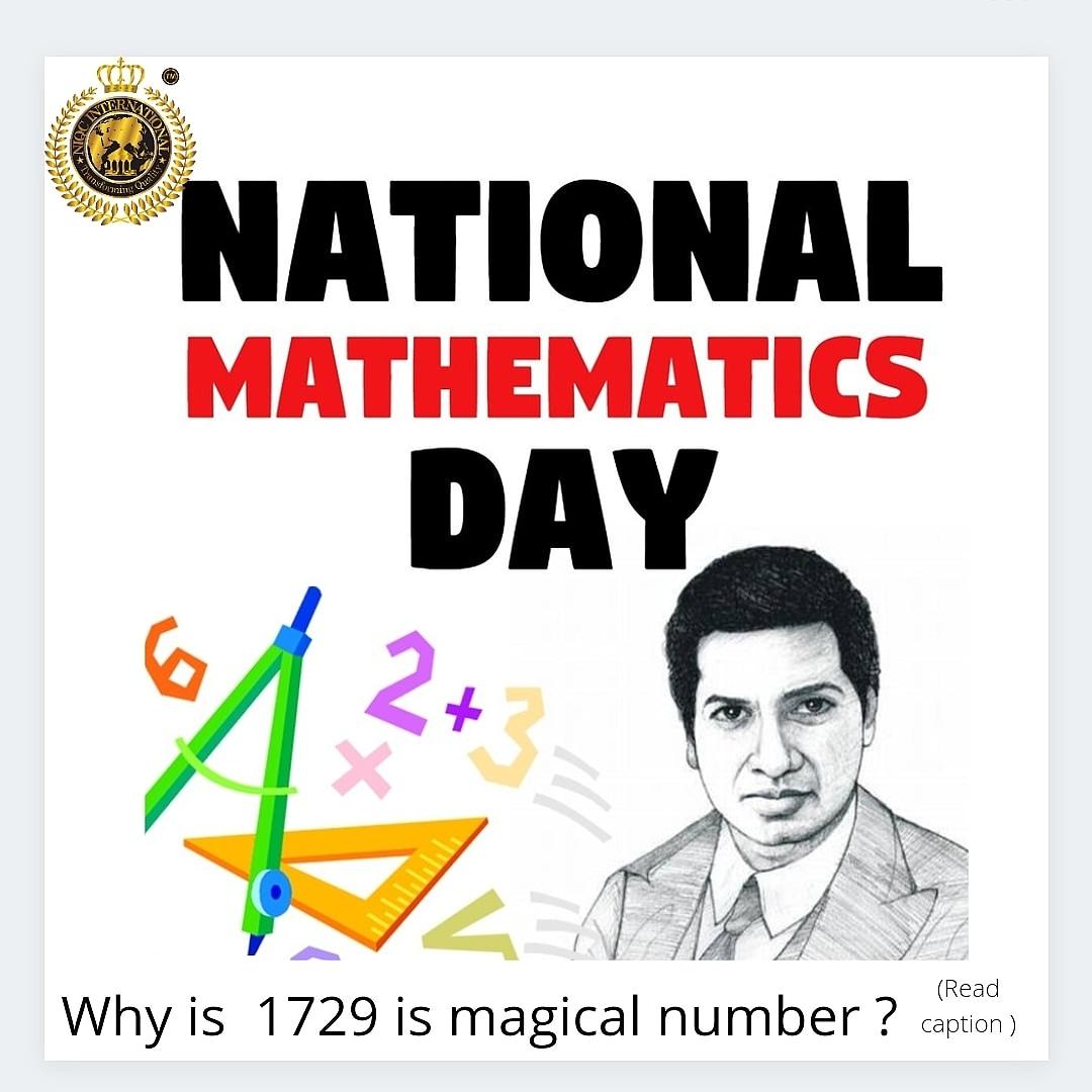 DheerendraDn's tweet photo. Discovered by mathemagician Srinivas Ramanujan, 1729 is said to be the magic number because it is the sole number which can be expressed as the sum of the cubes of two different sets of numbers. Ramanujanân conclusions are summed up as under:
1) 10^3+9^3=1729) 
2) 12^3+1^3=1729 https://t.co/yloJMuENbv