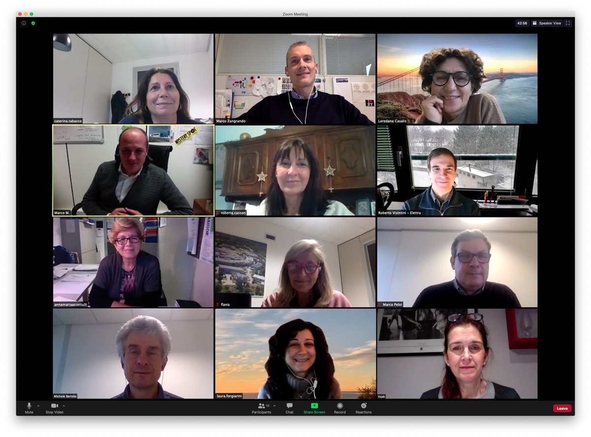 elettrasincro's tweet photo. Elettra Communication Team last #2020 meeting. It has been a difficult year but we held out. Stay safe, stay strong! @lightsources_org #lightscienceanywhere #elettrasmart #elettrapeople #scicomm https://t.co/d1nPdcUVKD