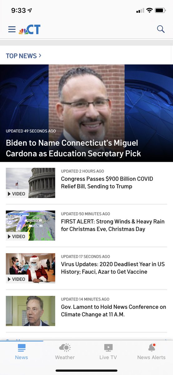 WMSLopezAP's tweet photo. It’s not everyday you get an alert on your phone that the POTUS is set to name someone you know and have worked with as the next Education Secretary.  Well deserved!  #makingmeridenproud ⁦@teachcardona⁩ ⁦@MeridenK12⁩ https://t.co/d7h1207FQ2