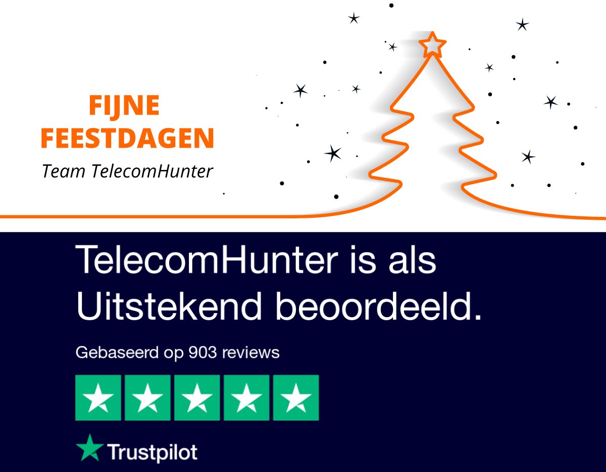 Wij danken onze klanten voor het gestelde vertrouwen, en onze relaties voor de prettige samenwerking. 
Voor iedereen fijne feestdagen en een mooi 2021 toegewenst!
Team TelecomHunter.