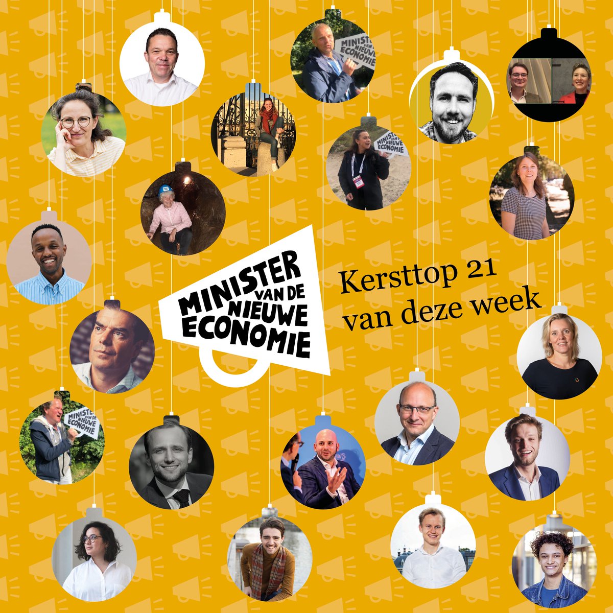 De derde tussenstand! 📣  Deze 21 minister-kandidaten zijn staan op dit moment bovenaan de ranglijst. Maar, zoals we zien aan de vier nieuwe namen ten opzichte van vorige week, kunnen de laatste dagen van december nog verschil maken. Stemmen dus! → buff.ly/3nIOwRh