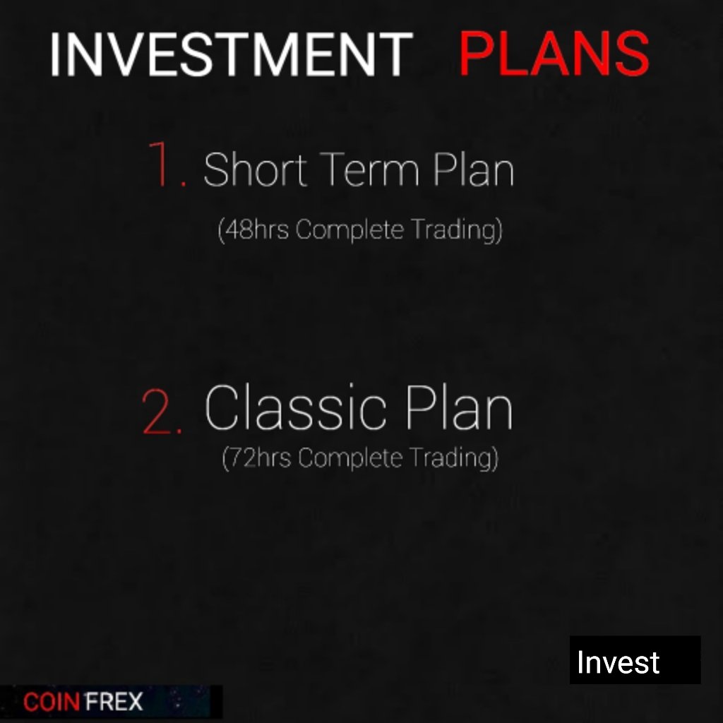 coinfrex's tweet photo. We have two types of bitcoin investment plans/packages
Short term completes its Mining cycle after 48hrs less to start with e.g you invest $500 and get $1500 after 48hrs of trading
 Long term takes 72hrs of trading with a minimum of $1000.00 which projects $3500.00
#uhurunaworks https://t.co/MyJvpD4o57