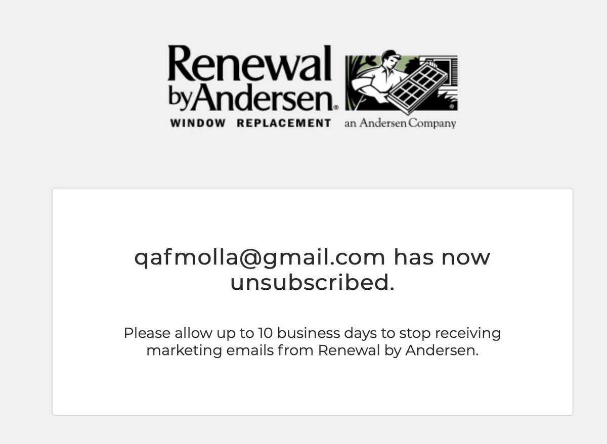 Why on earth does a service that I never signed up for need 10 business (!) days to remove my email address from their marketing newsletter...