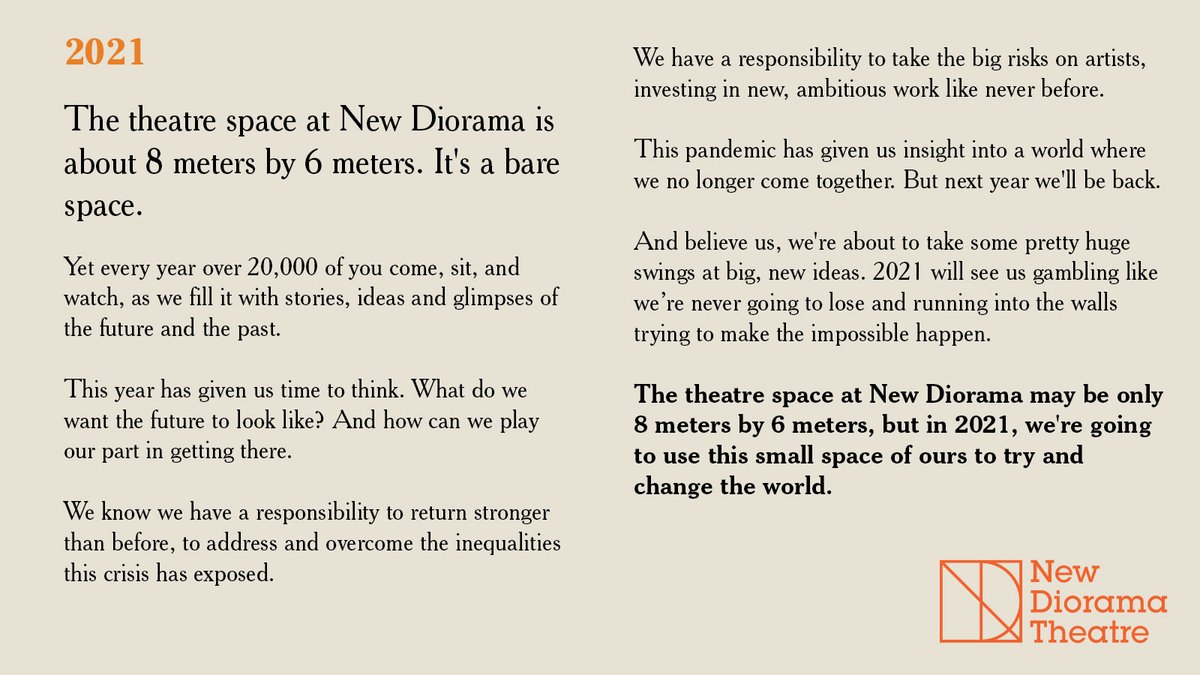 New Diorama Theatre tweet media