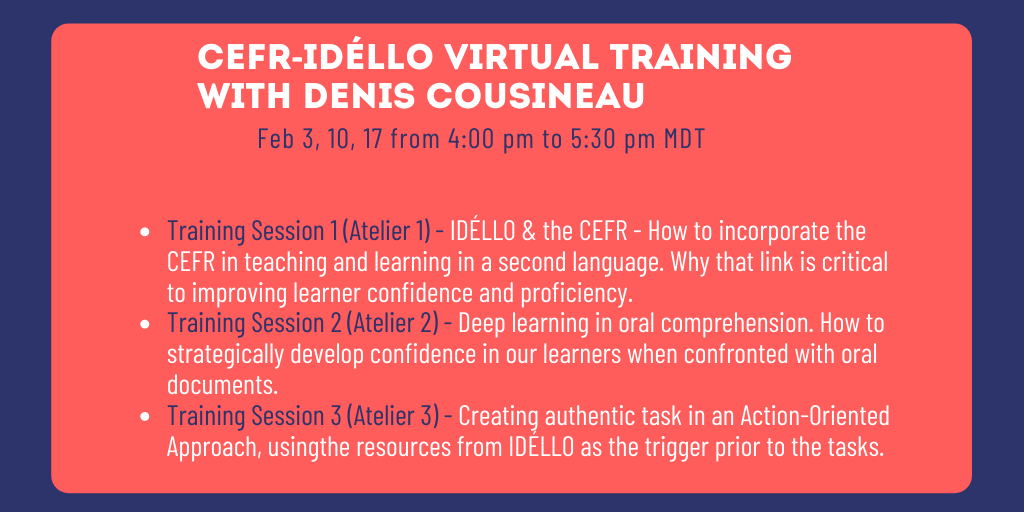 erlcpl's tweet photo. Join @DenisCousineau for CEFR-IDÉLLO Virtual Training. LEARN MORE & REGISTER: https://t.co/nAUm7zafdC
#avpsd #BGRSD18 #ECSD #epsb #eicstalks #eips #ecsrd #fmcsd #fmpsd #gypsd77 #gsacrd #ngrd #psd70 #phrd7 #stalbertpublic #starcatholic #ssd24 #adlc
#abedpl #abed #erlcpl https://t.co/4HCvnzzeya