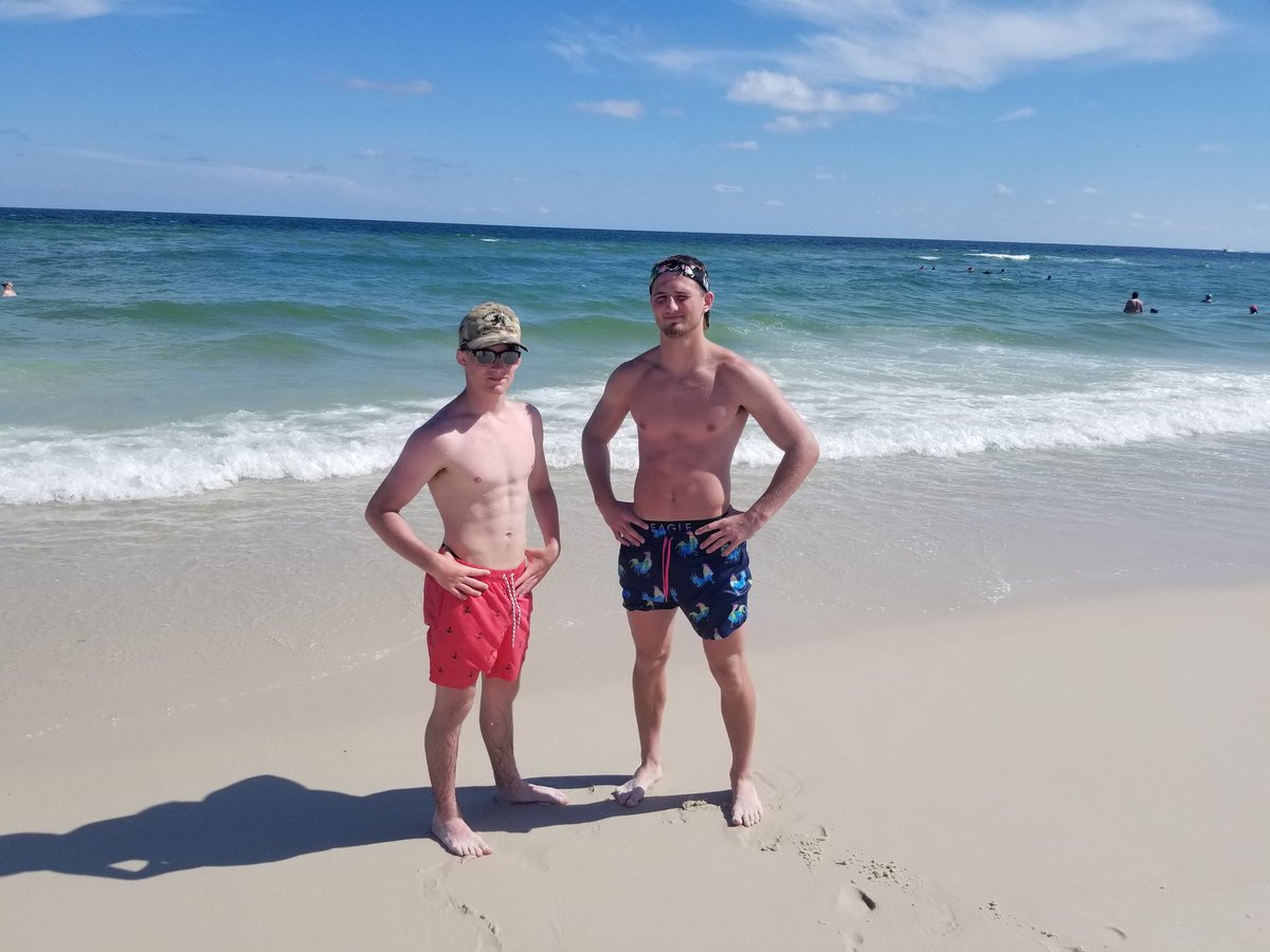 Figured I embarrassed him with the birthday pic from 10 years ago so he and Cade will appreciate the suns out guns out! Happy Bday Michael!!