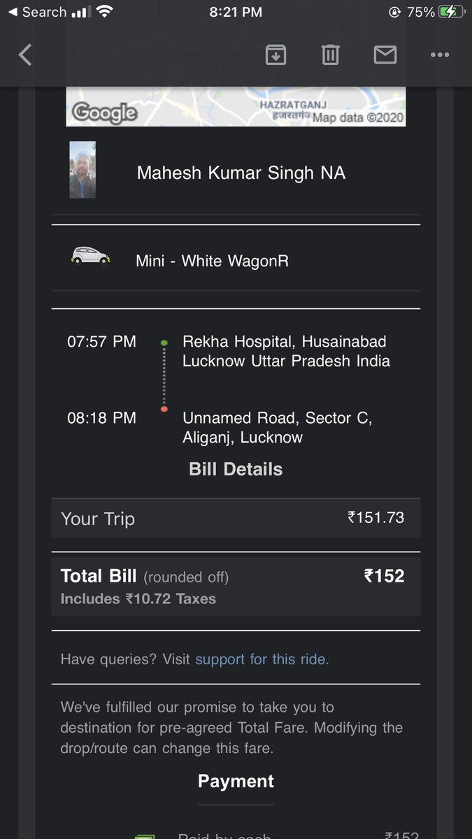 Aafryn's tweet photo. @Olacabs 

Last time i checked, i was still in Mumbai. Please justify.

#Ola 
#olacabs https://t.co/JJv8Au5sD0