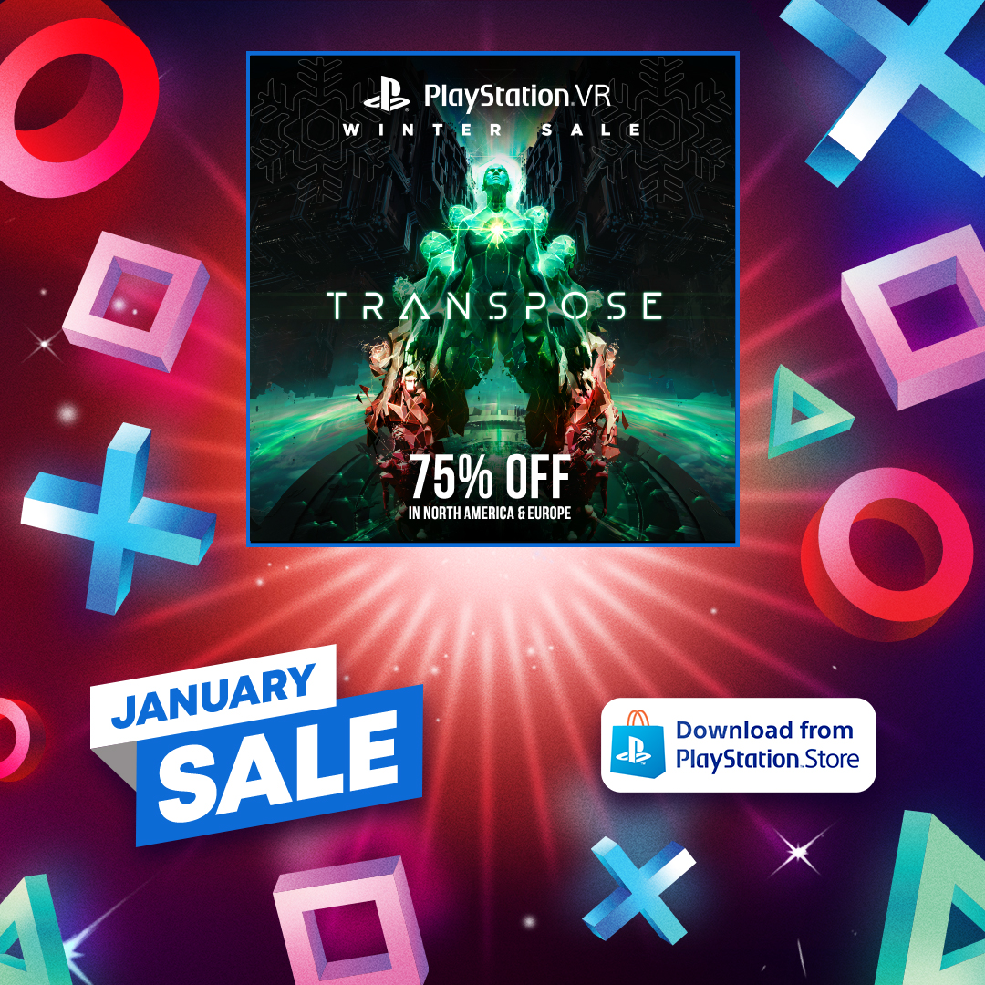 TransposeVR's tweet image. It's here! ❄️🎁❄️🎁❄️🎁

The @PlayStation Winter Sale is LIVE!
Grab Transpose 75% OFF! (NA and EU)

"The premise and game mechanics feel distinctively made for VR in a way that many other VR titles do not." ~ @UploadVR 

#ps4 #gamedev #IndieGameDev #VR

🔛bit.ly/30kYqNi