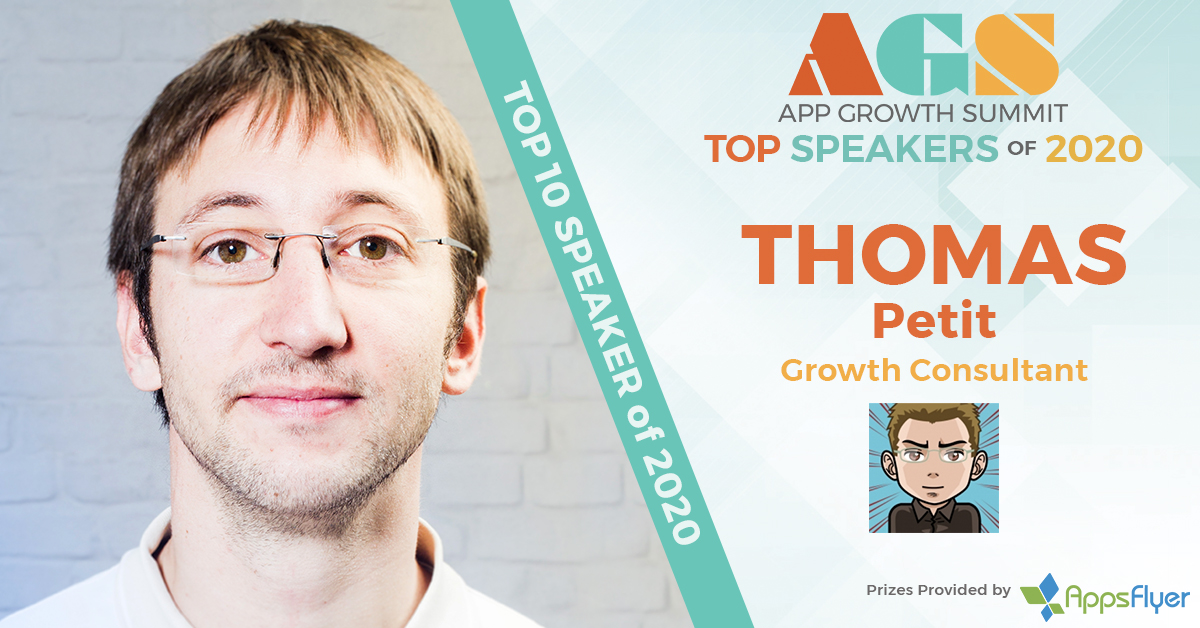 AppGrowthSummit's tweet photo. Great thanks & congrats to @Thomasbcn Thomas Petit, an #AGS #Top10Speaker of 2020! Thomas taught us about #SubscriptionApps Fundamentals, Challenges & Opportunities at our #Berlin #VirtualSummit in May--check it out: https://t.co/nAwX8Q5mvC #AppGrowth #MobileApps #MobileMarketing https://t.co/uJlSGKN2KY