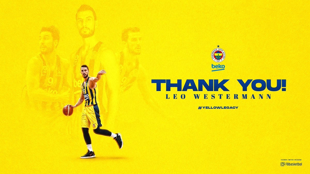 buraphicdesign's tweet photo. Thank you #LeoWestermann 🟡🔵

#YellowLegacy #FenerbahçeBeko https://t.co/YRCMU69nAv