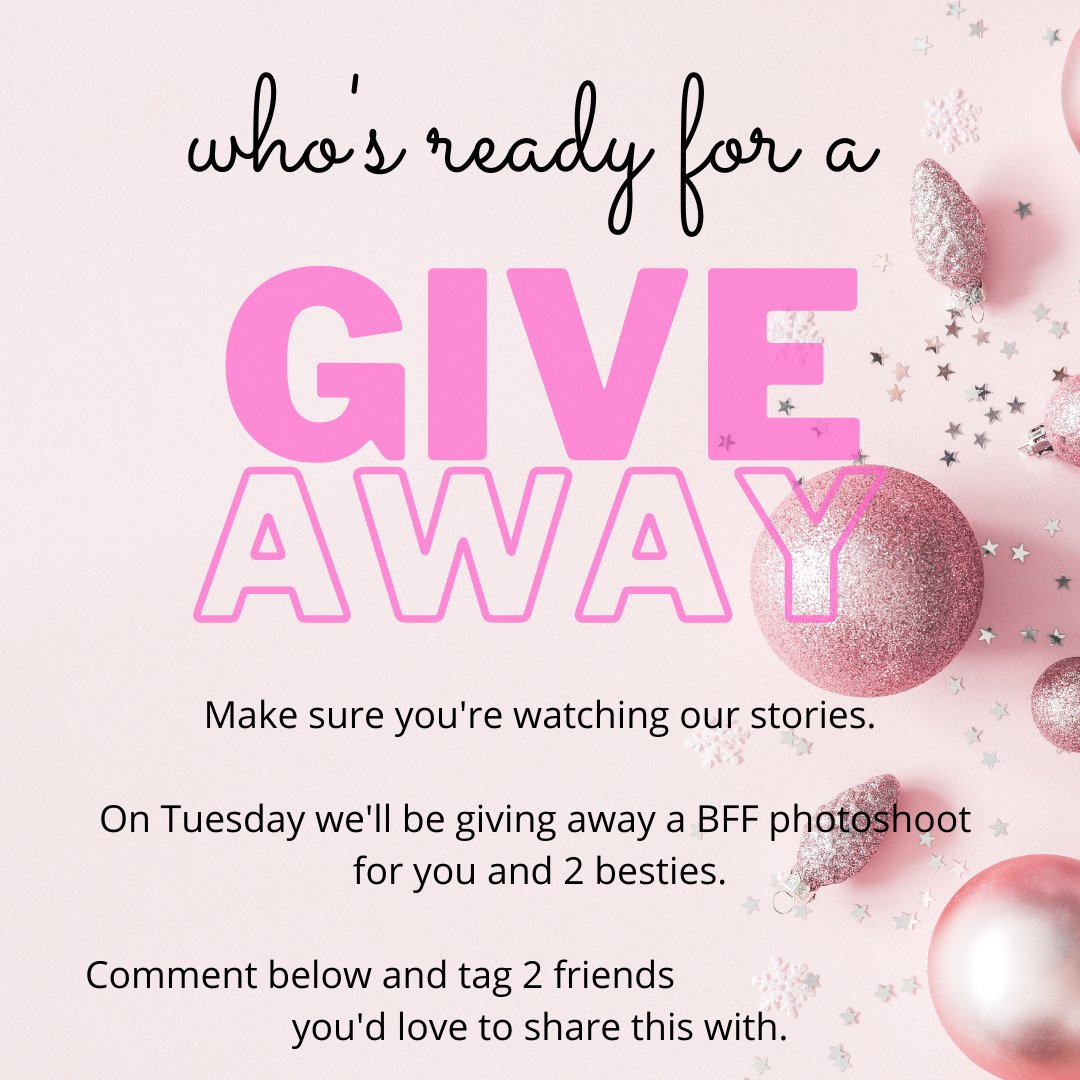 mcseniorphoto's tweet photo. Who wants to win a FREE photoshoot📷 
Today at 12:00 we'll be giving away a BFF shoot for one lucky winner🥳 Hop on over to our IG page and enter to win🎟  TODAY at noon!
*must be in 9th-12th grade to enter.

https://t.co/SWYt0J4aq4 https://t.co/ZmugLlfvkW