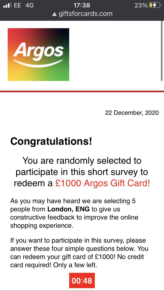 ECFlatRoofing's tweet photo. @Argos_Online can’t gain access to your website to place an order. This keeps popping up. Have you been hacked by scammers!? https://t.co/Be1ecMoNta