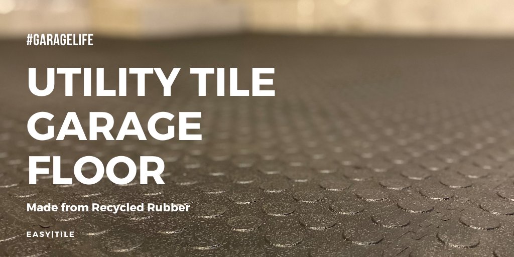 EasytileF's tweet image. Recover your #garage floor with an eco-friendly #recycledrubber modular tile system that is durable, can withstand vehicle traffic and is easy to install!  
EASY|tile Utility Tile is made of #recycledrubber from used car tires diverted from landfill #garagelife #ecofriendly #diy