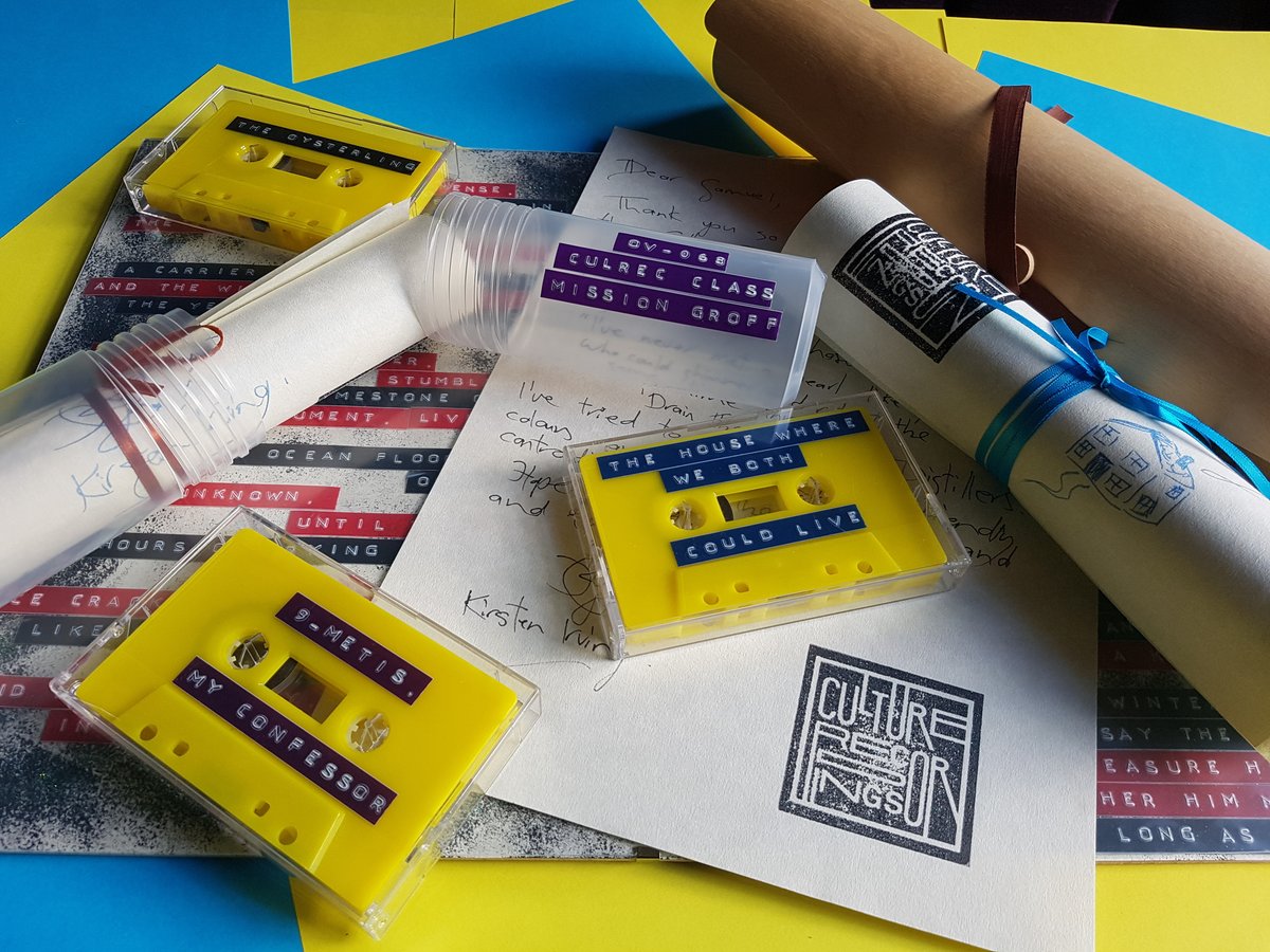 culturerecs's tweet photo. Thank you to the wonderful @KofTheTriffids for writing a bespoke poem for each of our Kickstarter super-backers and creating these beautifully crafted one-off packages for them!!!!
#soundscapepoetryproject #newvoiceinpoetry https://t.co/gsGgQ95rTt