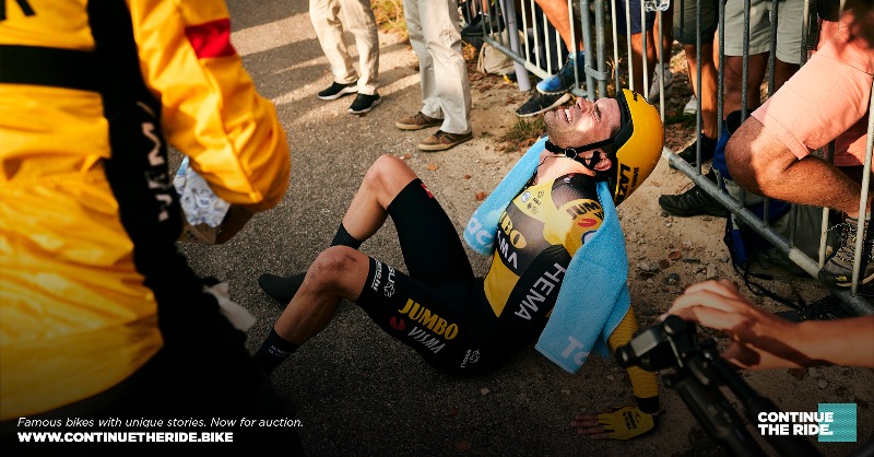 vismaleaseabike's tweet photo. When you gave it all😵
Tom’s bikes are available for auction⤵️ #continuetheride