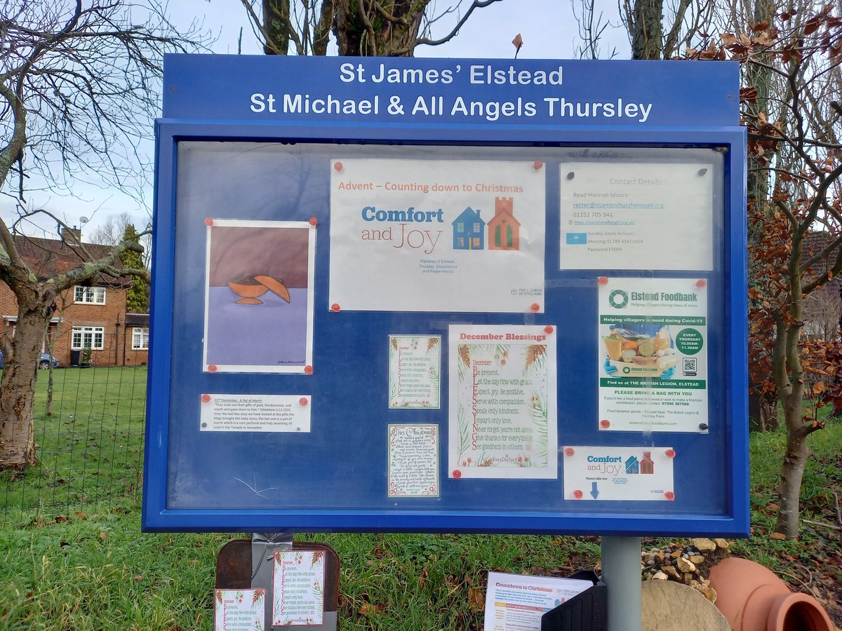 revdhannah's tweet photo. #CountingdowntoChristmas
#noticeboardministry
#adventq
#comfortandjoy
@churchofengland 
@ekphillipsart 
@revdhannah
@3parishes
@CofEGuildford
@churchofengland
  “Then they opened their treasures and presented him with gifts of gold, frankincense and myrrh.” https://t.co/YbjtOibdU5