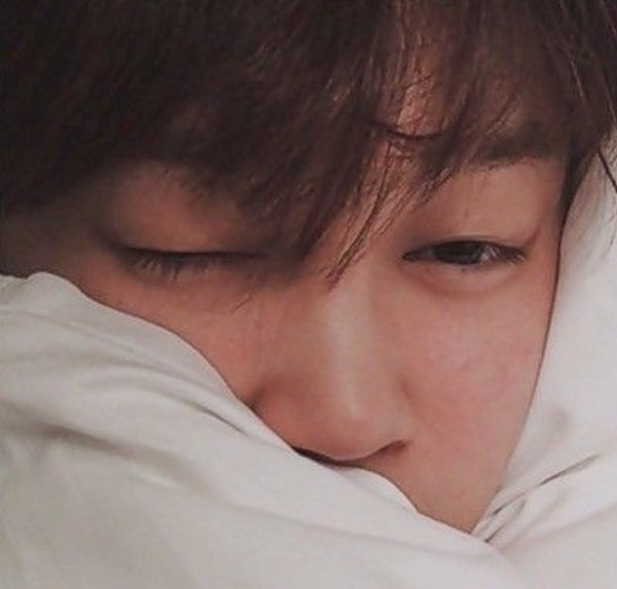 he sends goodnight pictures but stays up till morning to talk to you