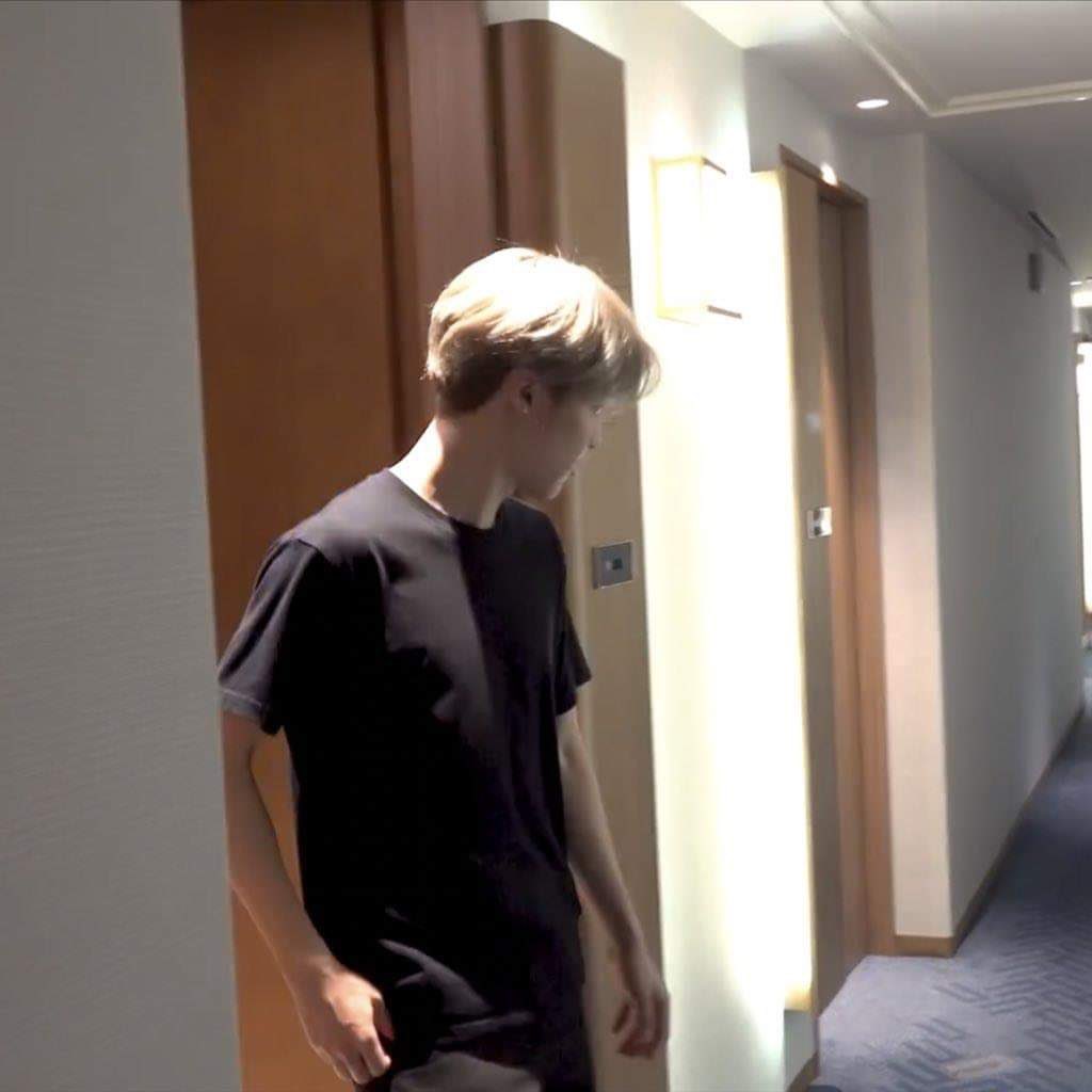 “you’re outside my hotel room?”