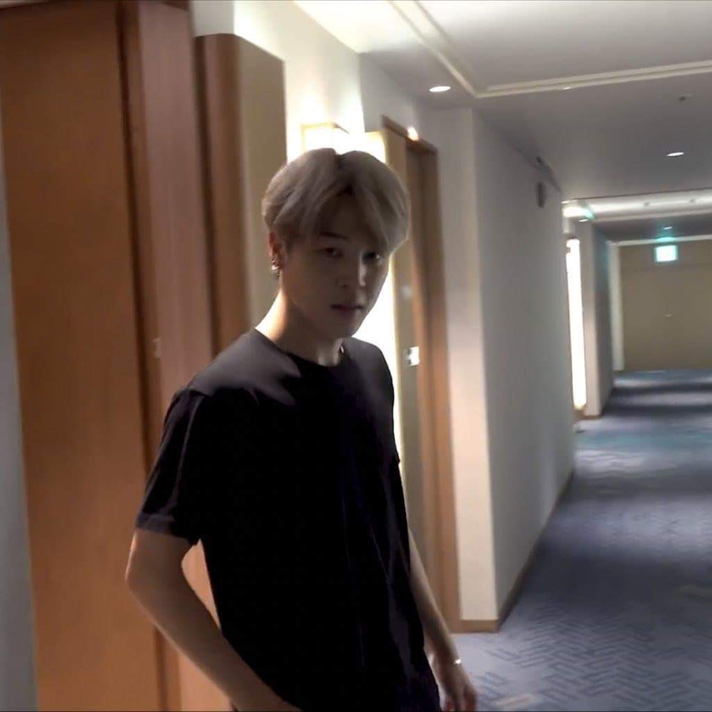 “you’re outside my hotel room?”