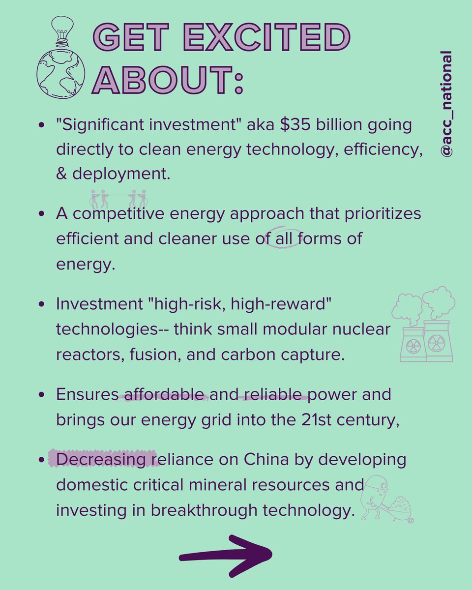 Alongside investment in small modular nuclear reactors and carbon caputure, there are many other features to be excited about: (3/7)