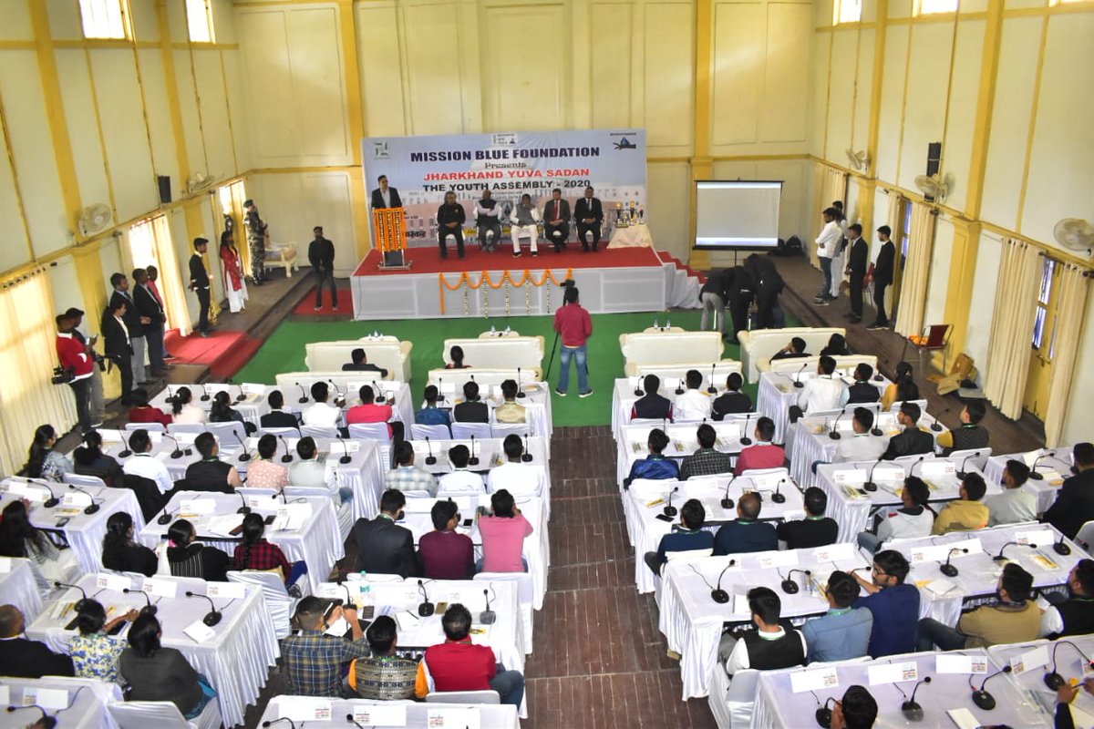 YuvaSadan's tweet photo. Moments from the Inaugural Session of Yuva Sadan 1.0 chaired by Shri. Rameshwar Oraon, Finance Minister, Govt. of Jharkhand.

#yuvasadan
#throwback 

For Registration 
https://t.co/7kJRP8j9Qj https://t.co/98PUyjlqCG