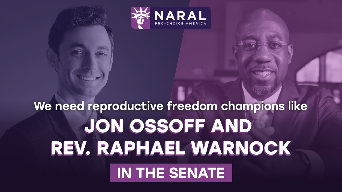 reproforallGA's tweet photo. The majority of Georgia's voters want abortion to stay legal. Don't let anti-choice extremists like @LoefflerSen and @sendavidperdue turn back the clock on #reprofreedom: VOTE for @ossoff and @ReverendWarnock! #ReclaimGeorgia #FlipTheSenate https://t.co/iuuHrO6rWx