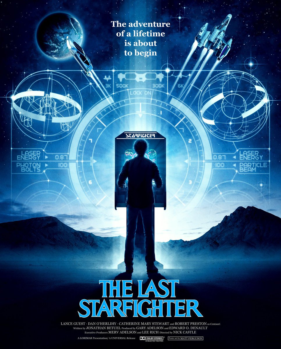 Next up I made this art for a new remastered version of The Last Starfighter for Arrow Films. Was great fun making art for this one...