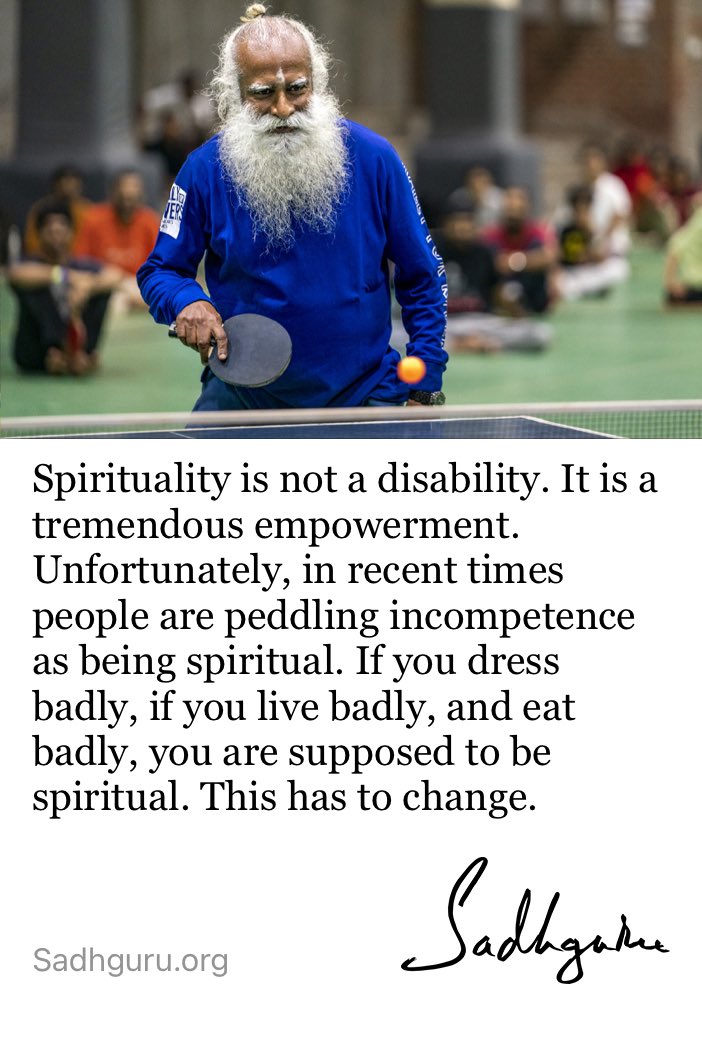 SuryaIshaYoga1's tweet photo. RT yographic39: #SadhguruQuotes #Spirituality https://t.co/zu9twHOgwk #yogakc #IshaYogaKC #InnerEngineering #Yoga #Meditation