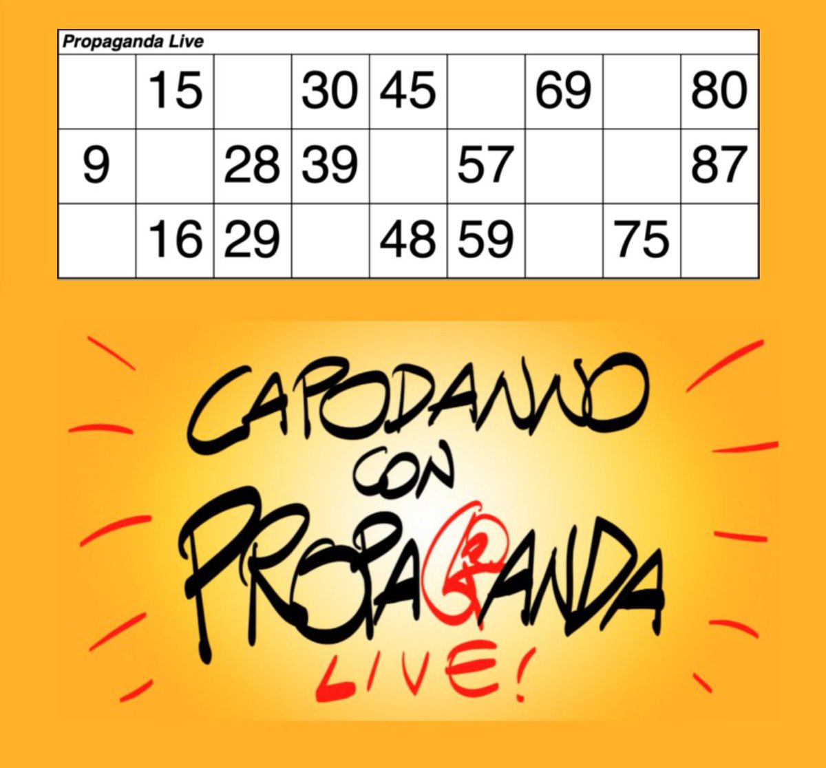 L'ho fatto : ) 

#propagandalive #propagandatombola