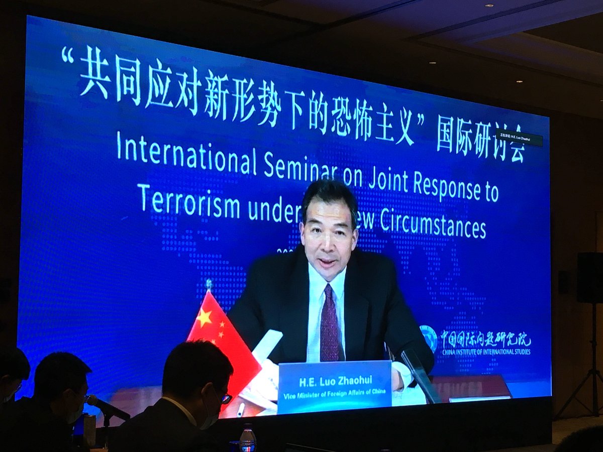 CGTNRadio's tweet photo. "#Terrorism is terrorism. There's no good or bad terrorism. History has repeatedly proven that condoning terrorism is bound to backfire. A zero-tolerance & non-discriminatory attitude should be adopted in fighting terrorism no matter what disguise it comes under."#CouterTerrorism https://t.co/HHvVVUZVUi
