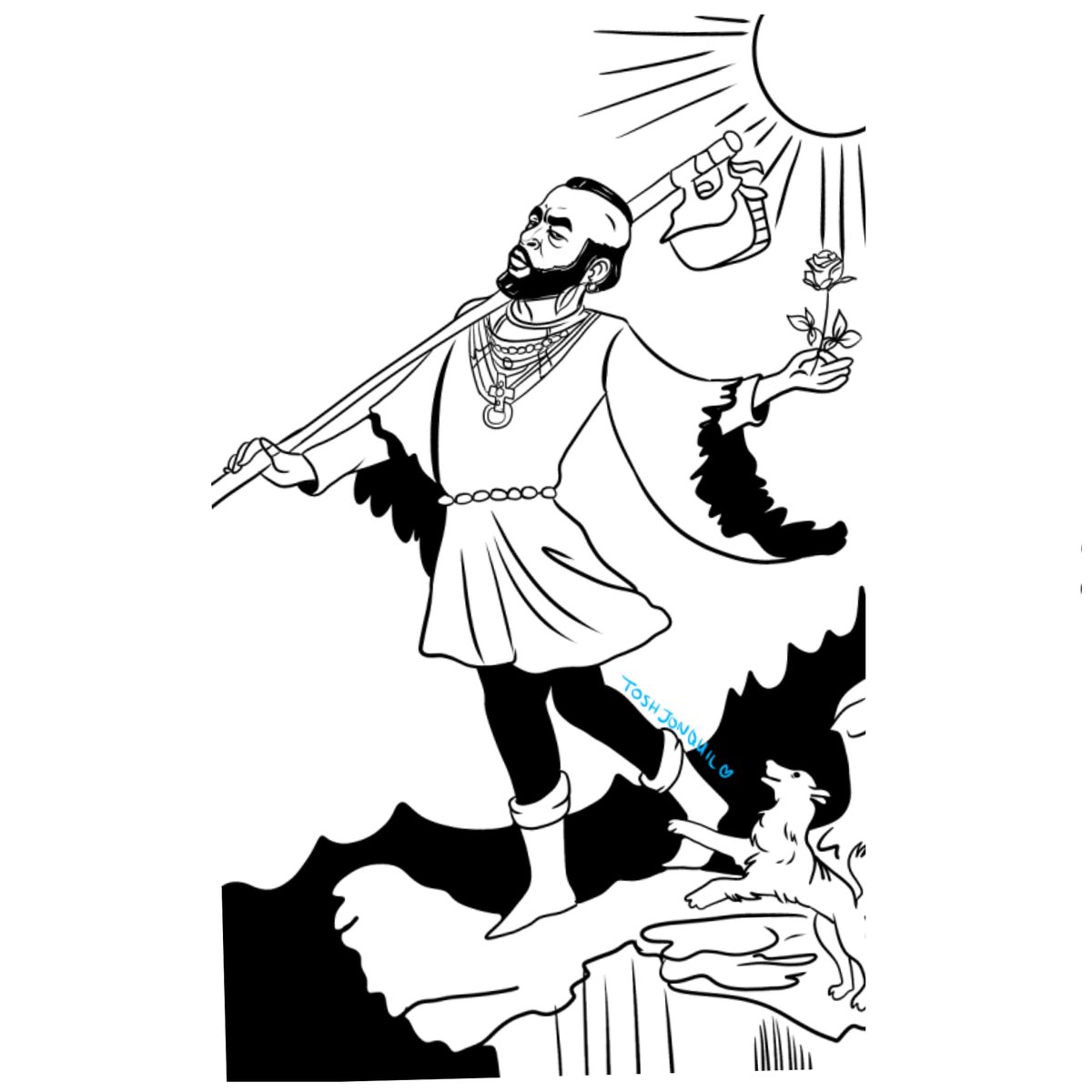 ToshJonquil's tweet photo. I pity- the fool
Don't mind me over here laughing at my own jokes... #mrT #tarot #TarotTuesday  #thearcana #thefool #memes #witchcraft https://t.co/5Xp8X7hVXI