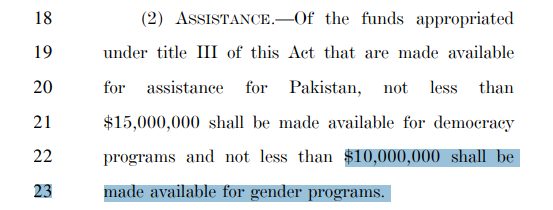Timcast's tweet photo. The American people rose up with their collective voice to issue a demand of our representatives in congress and the honorable men and women of the federal government obliged

$10M for Pakistani Gender programs https://t.co/ed1V2A5saZ