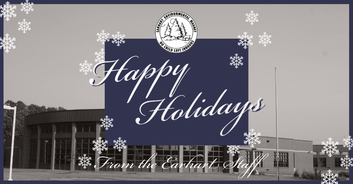 We hope everyone is doing well and enjoying this wonderful weather.  We will see you again (virtually) on January 4th.  Happy Holidays from all of us at Earhart.