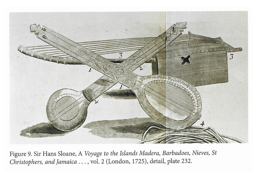 Because drums & wind instruments dominated African music and traditions but were banned in the Caribbean and the colonies by Europeans that enslaved African people, they switched to banjos. It was intended for indoor use for the entertainment of the enslaved.