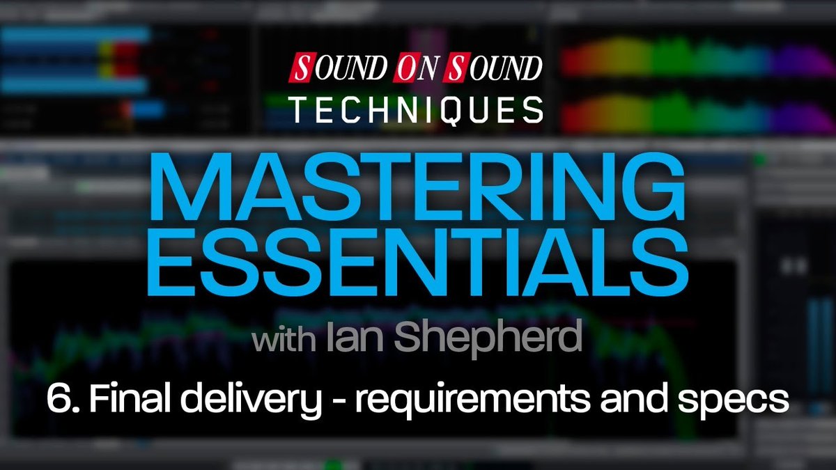 soundonsoundmag's tweet image. In this final episode of the SOS Mastering Essentials series, @Ianshepherd reveals the best specification and file formats for submitting your masters — both online, and for CD and vinyl. 

sosm.ag/MasteringEssen…

#mastering #masteringtips #masteringtechniques #masteringengineer