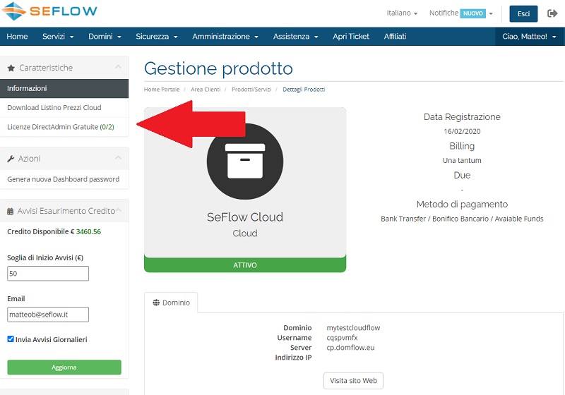 Free lifetime #DirectAdmin licenses on all SeFlow Cloud Servers. 

See how: domflow.it/announcements/…