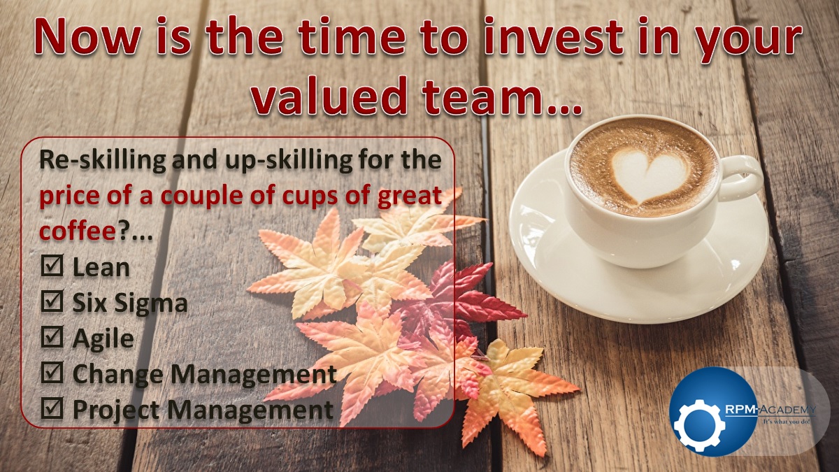 With a province-wide lockdown in Ontario, Canada, and similar restrictions globally, now is the time to invest in new skills.  the gift of knowledge keeps on giving. rpm-academy.com/product-page/9… #lean #leansixsigma #leansixsigmacertification #agile #agilemethodology #agiletraining