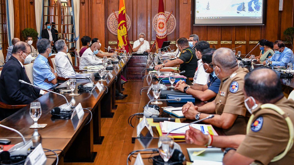 GotabayaR's tweet photo. It was decided to suspend arrival of passengers from #theUnitedKingdom with effect from today due to a new strain of #COVID19lk currently spreading across #UK
This decision was taken at the #COVID19LK committee meeting at Presidential Secretariat today(22) https://t.co/AT1agSqmnp