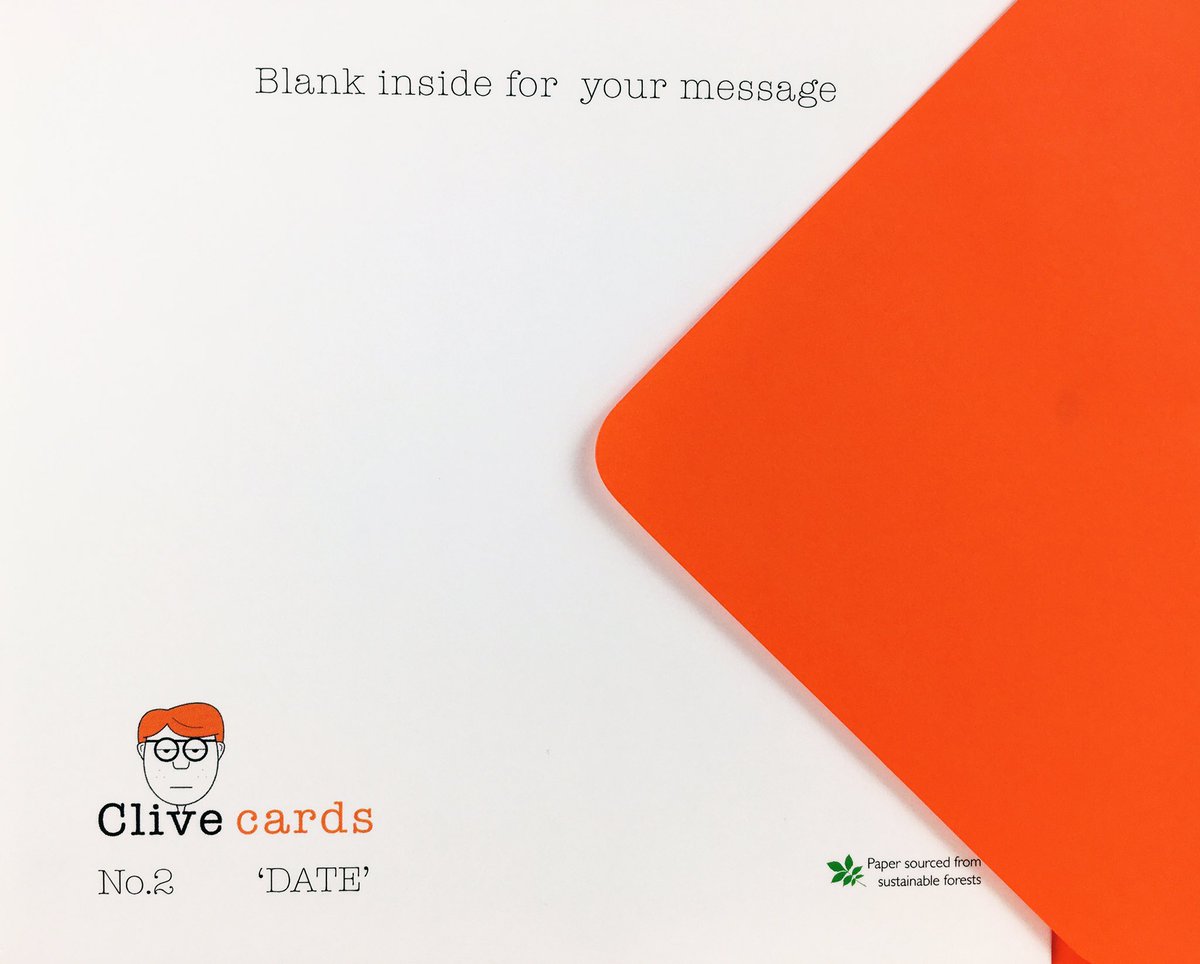 clivecards's tweet photo. First print run of #clivecards complete! 
Paper sourced from sustainable forests and no plastic packaging or wrapping involved 😁
#sustainable #ecofriendly #greetingcards https://t.co/aptIBYxH9q