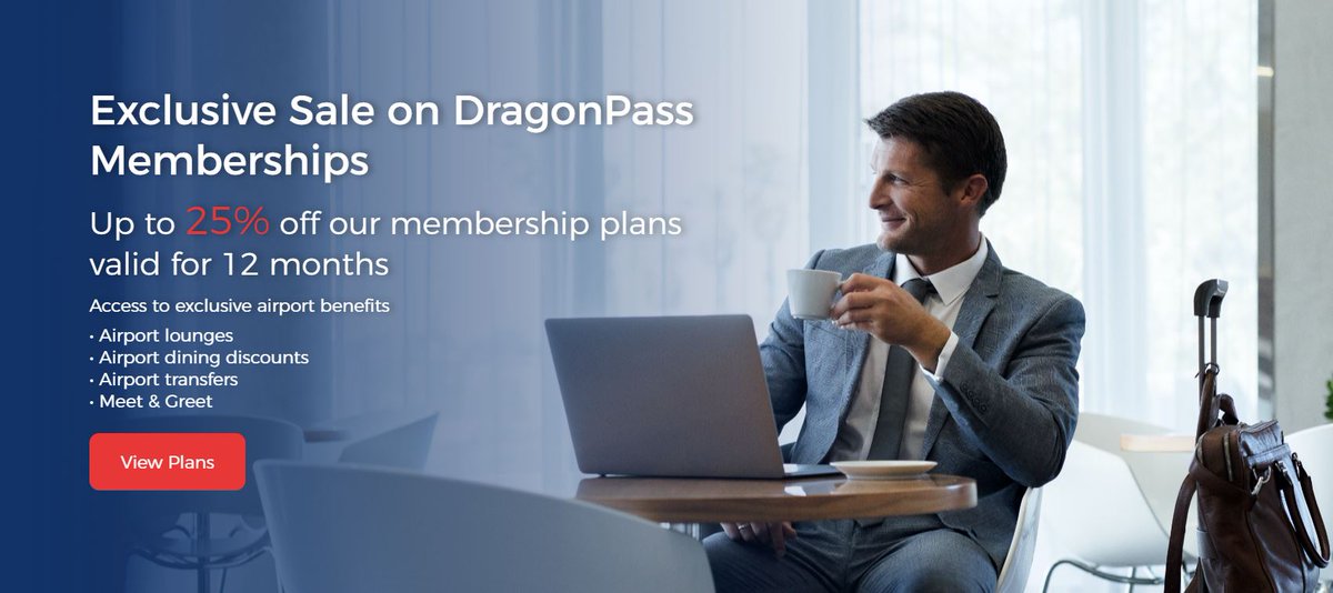 It’s here! Our first ever membership sale! Up to 25% off our membership plans with inclusive lounge visits. Valid for 12 months so can be used throughout the whole of 2021. Limited time only. #sale #DragonPass