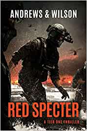 KronosAnanth's tweet photo. Binge reading through #RedSpecter by @BAndrewsJWilson. It's better than an action movie on steroids mixed with Clancyesque techno #militarythriller epic elements with #TaskforceEMBER vs #Zeta. #JohnDempey is an action hero on the lines of #PikeLogan & #JohnClark #TierOne https://t.co/m3tUYIdizv