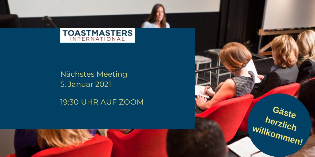 redensburger's tweet photo. Starte mit konstruktiver Kommunikation ins neue Jahr. Toastmasters finden die Zugangsdaten auf EasySpeak, Gäste schreiben an info@redensburger-toastmasters.de #Toastmasters #WhereLeadersaremade https://t.co/Z7GQUDl1Au